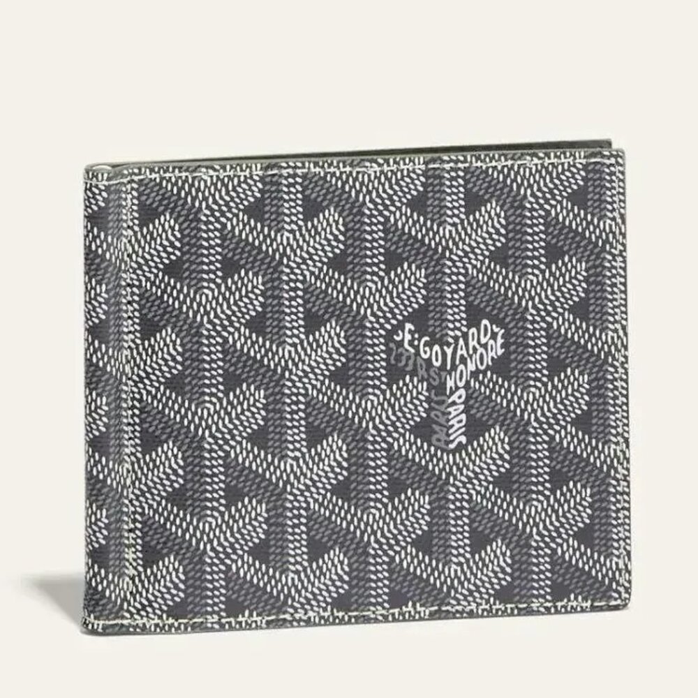 👝 New 👝 100% Authentic Goyard Saint Thomas Bill Fold Money Clip Wallet , Grey